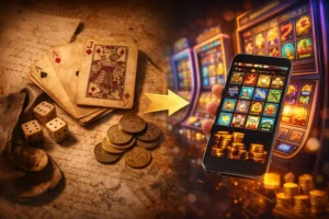 kasinopelit historiasta nykypäivään