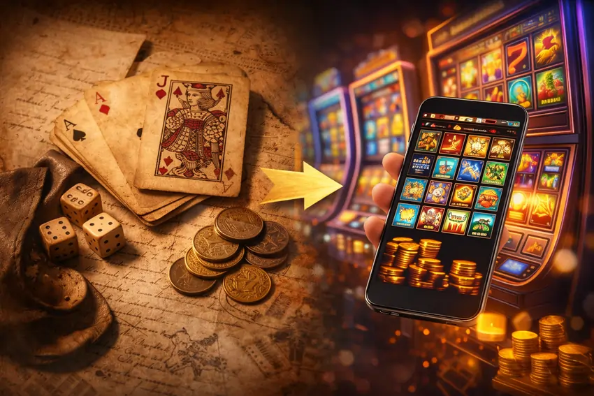 kasinopelit historiasta nykypäivään